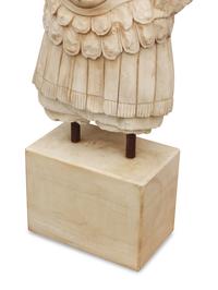 An Italian Carved Marble Torso of a Roman Soldier