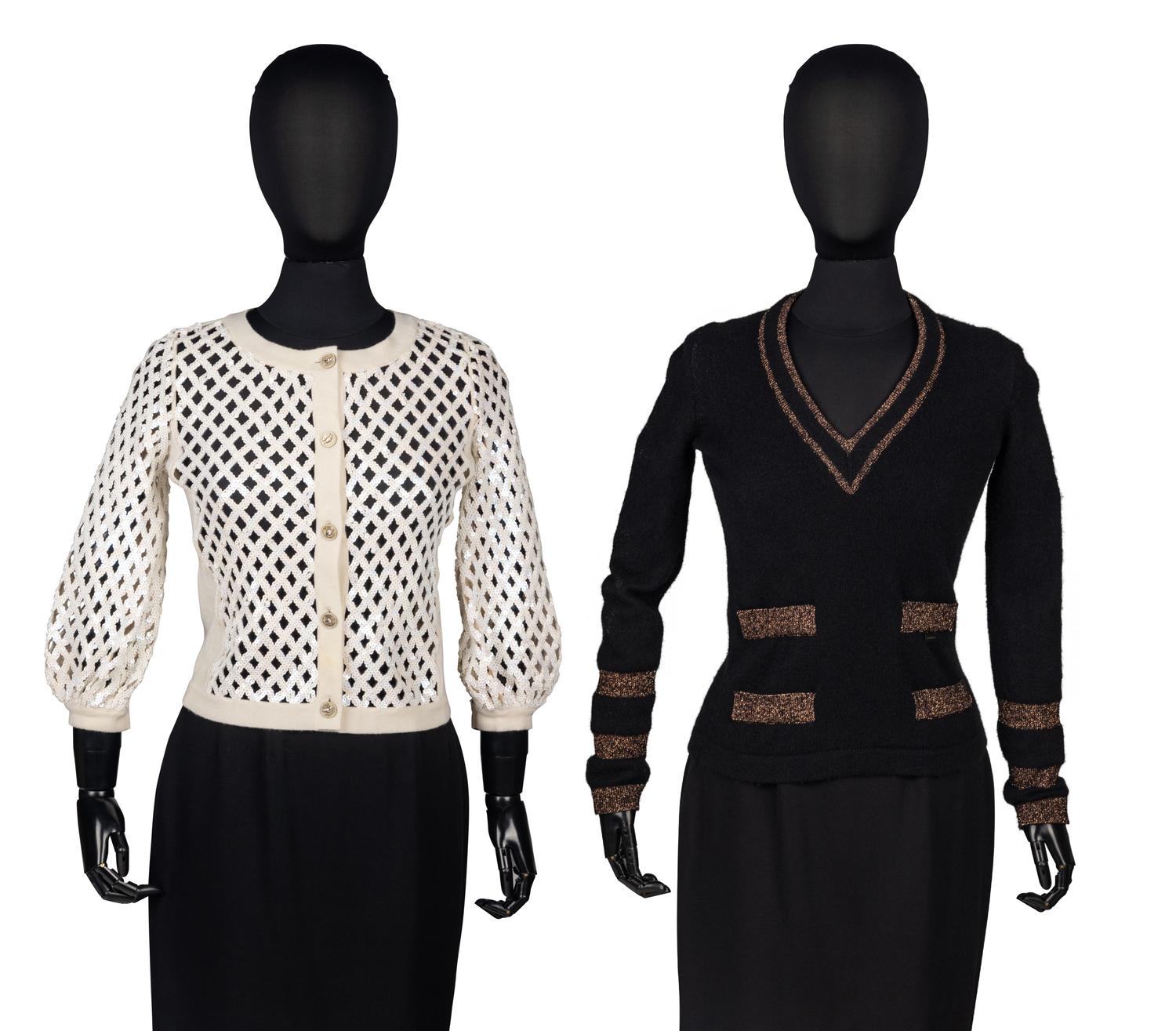 Three Chanel Sweaters