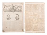 [CIVIL WAR]. 75+ Southern and Confederate newspapers reporting on the war and politics of the era.