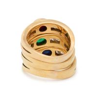 COLLECTION OF YELLOW GOLD, GEMSTONE AND DIAMOND RINGS