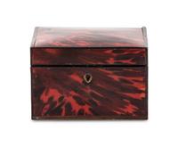A George III Tortoise Shell Table Casket