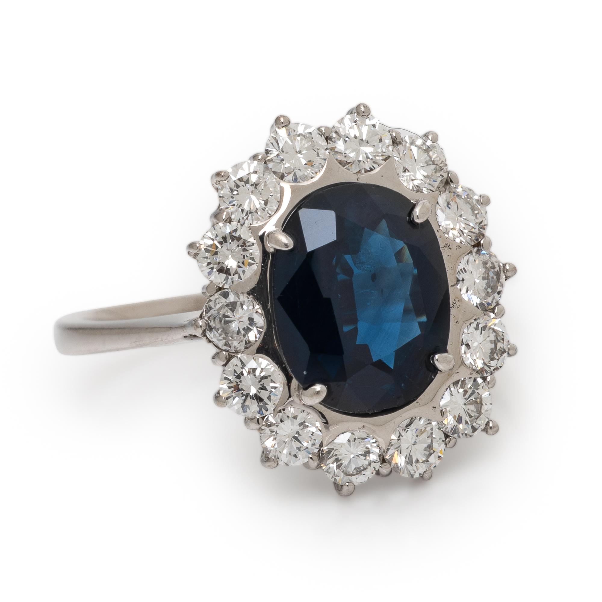 Sapphire and Diamond Ring