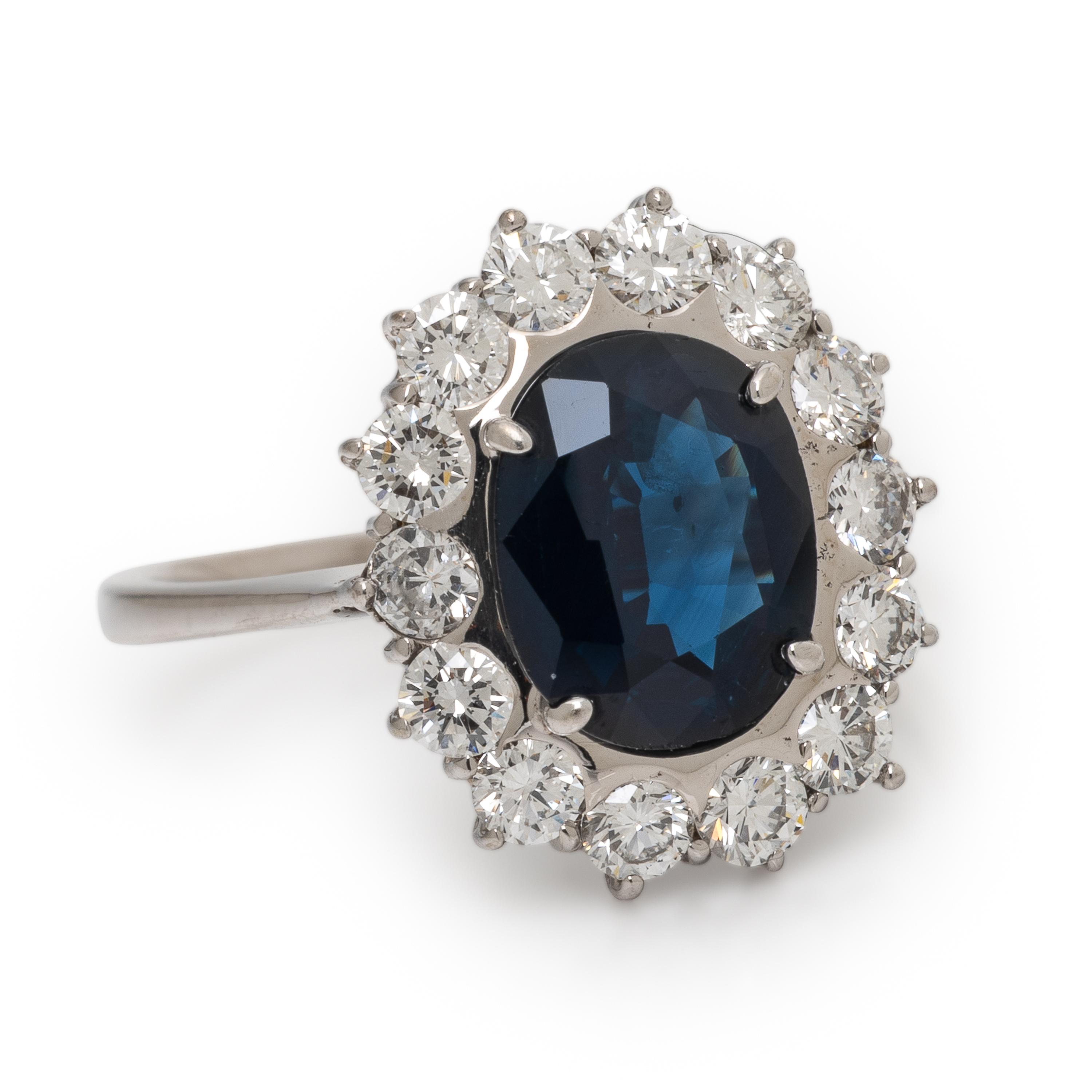 Sapphire and Diamond Ring