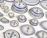 An Extensive Chinese Export Porcelain Dinner Service