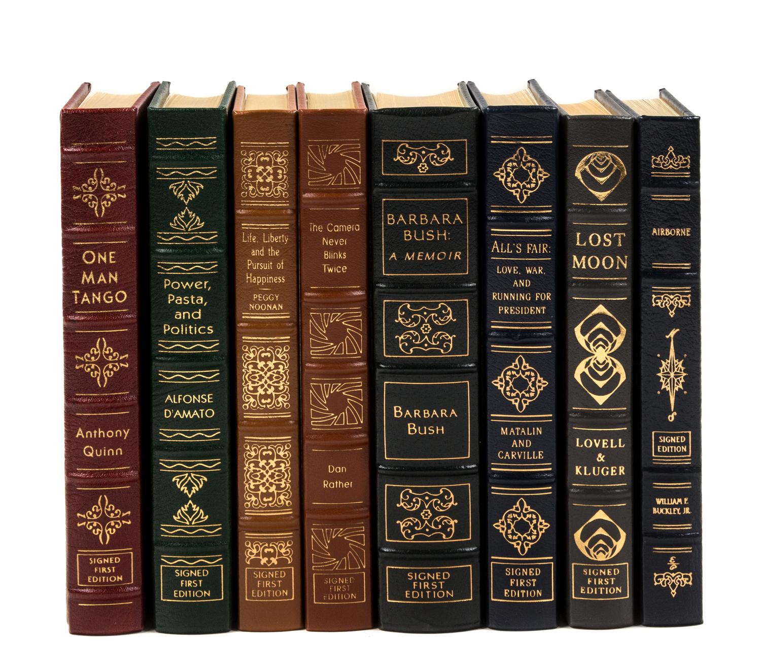 [BINDINGS]. [THE EASTON PRESS]. A group of 8 works published by the Easton Press, all signed by the author, comprising: