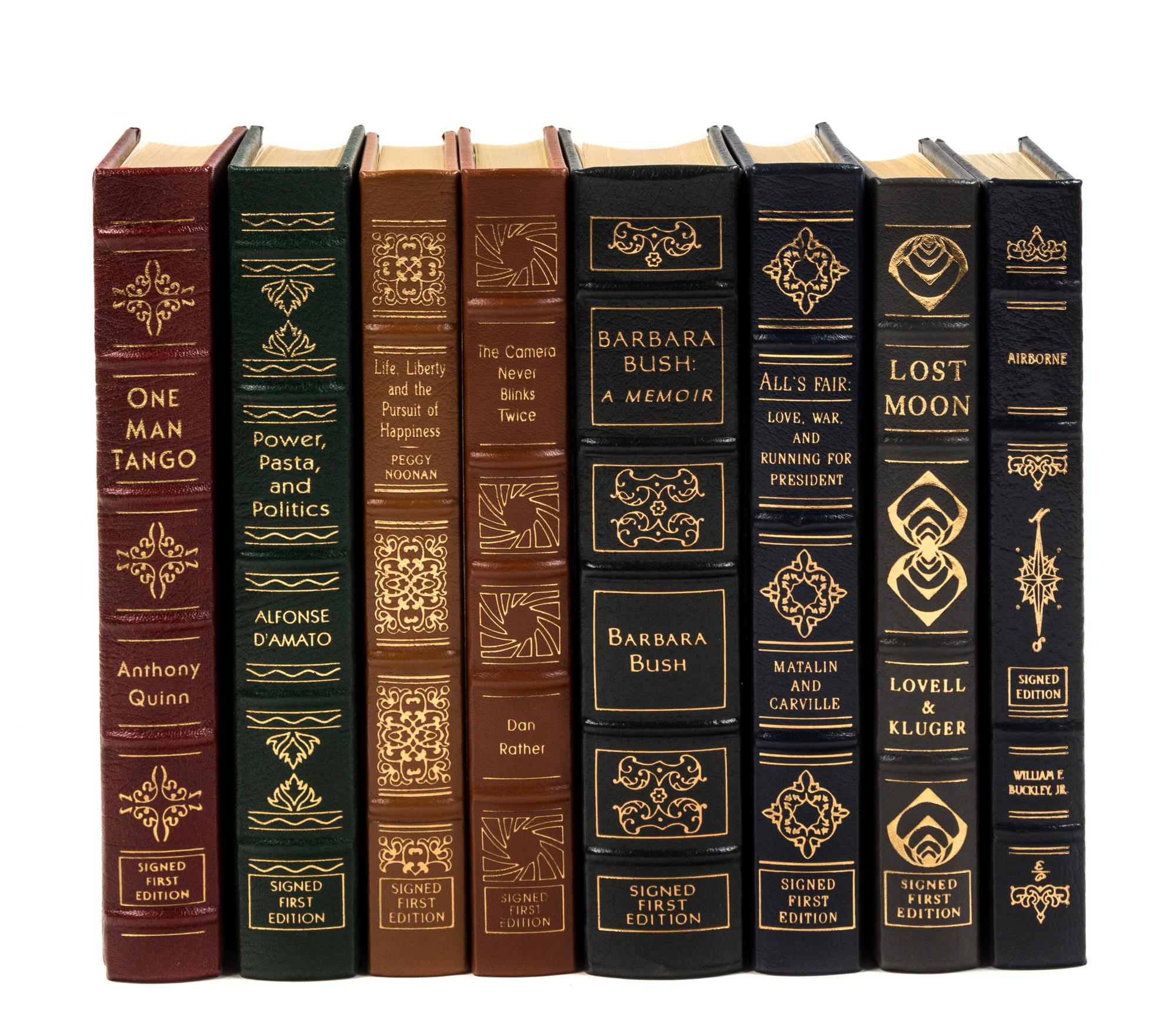 [BINDINGS]. [THE EASTON PRESS]. A group of 8 works published by the Easton Press, all signed by the author, comprising:
