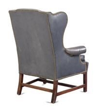 A George III Style Mahogany Wingback Armchair