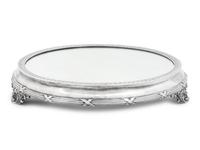 A Victorian Silver Mirrored Table Plateau