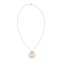 YELLOW GOLD AND DIAMOND SCULPTURAL PENDANT NECKLACE