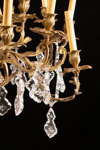 A Louis XV Style Gilt-Bronze and Glass Twenty-Four-Light Chandelier — 19TH CENTURY
