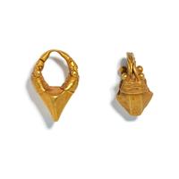 Two Parthian Gold Earrings