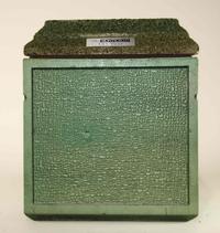 A Haeger Pottery Time Capsule Width of each 14 1/2 inches.