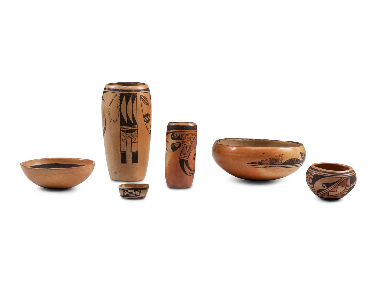 Collection of Hopi Pottery