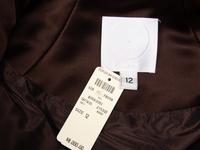 Ralph Rucci, Brown Silk Satin Coat