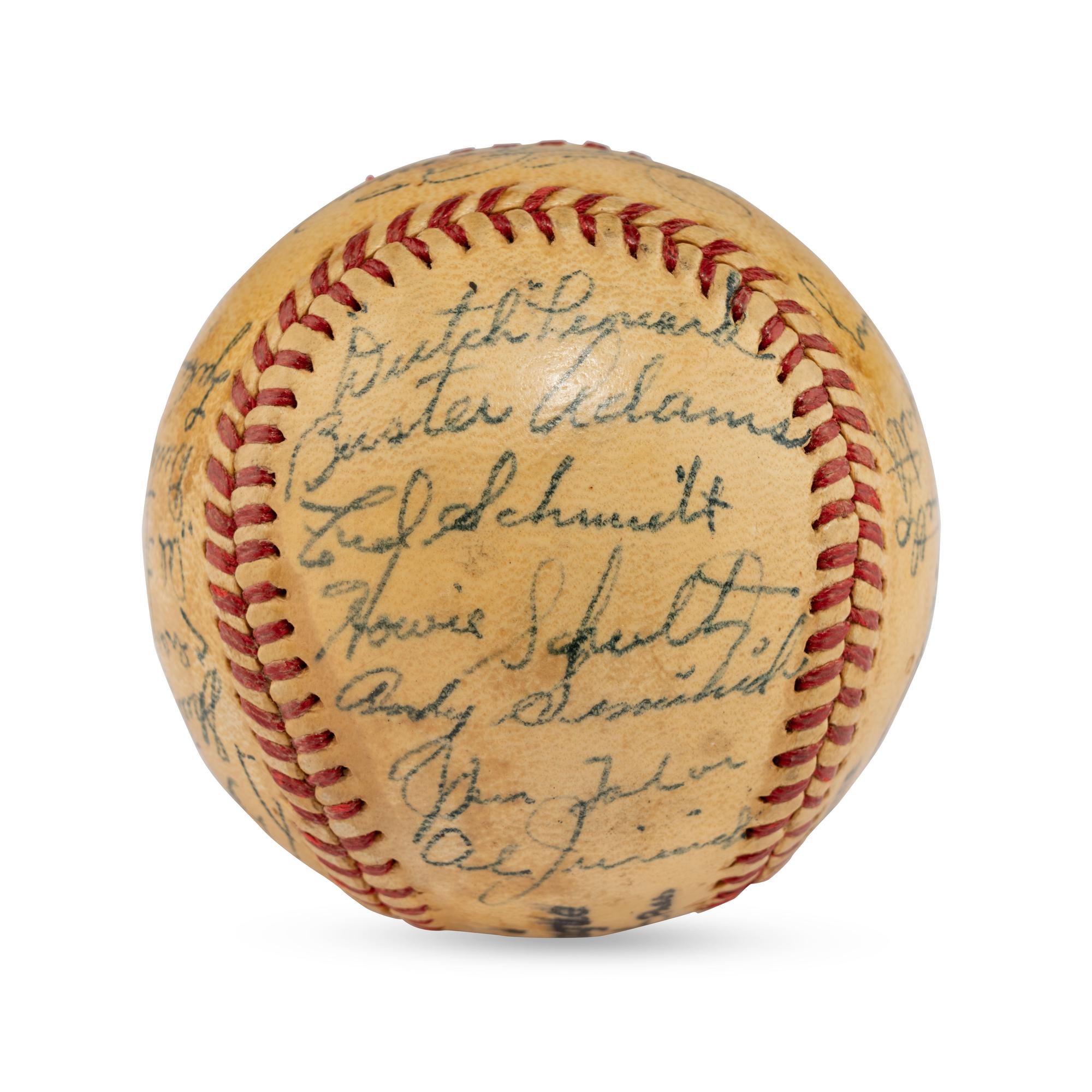 A 1947 Philadelphia Phillies Team Signed Autograph Baseball (PSA Letter of Authenticity)