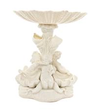 A Belleek Prince of Wales Centerpiece, Height 13 inches.