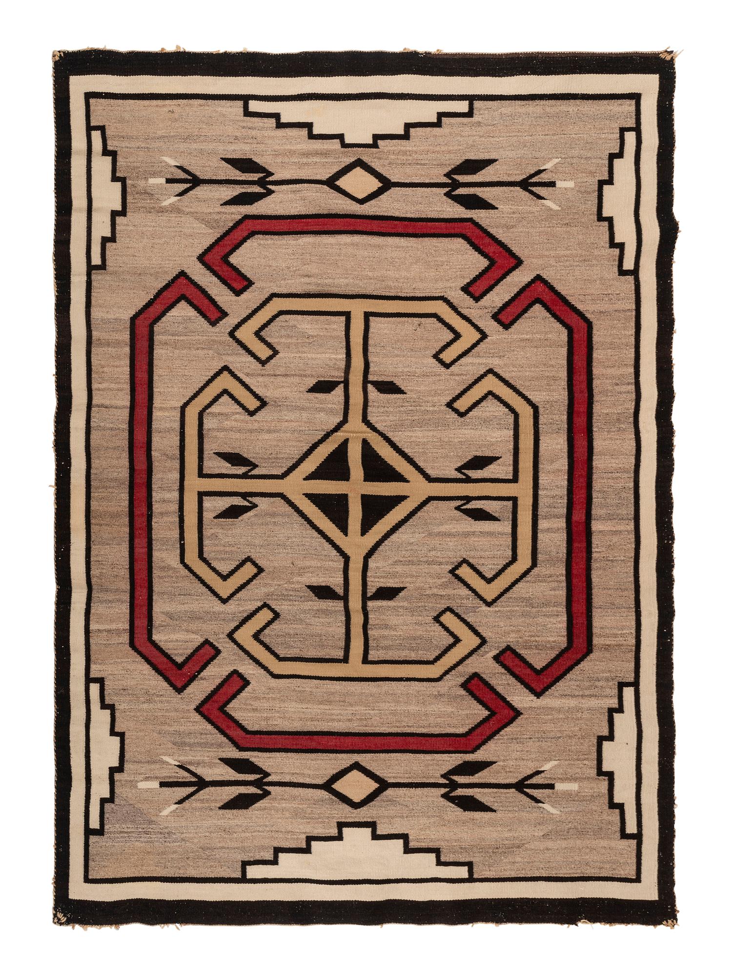 Navajo Crystal Pattern Weaving / Rug