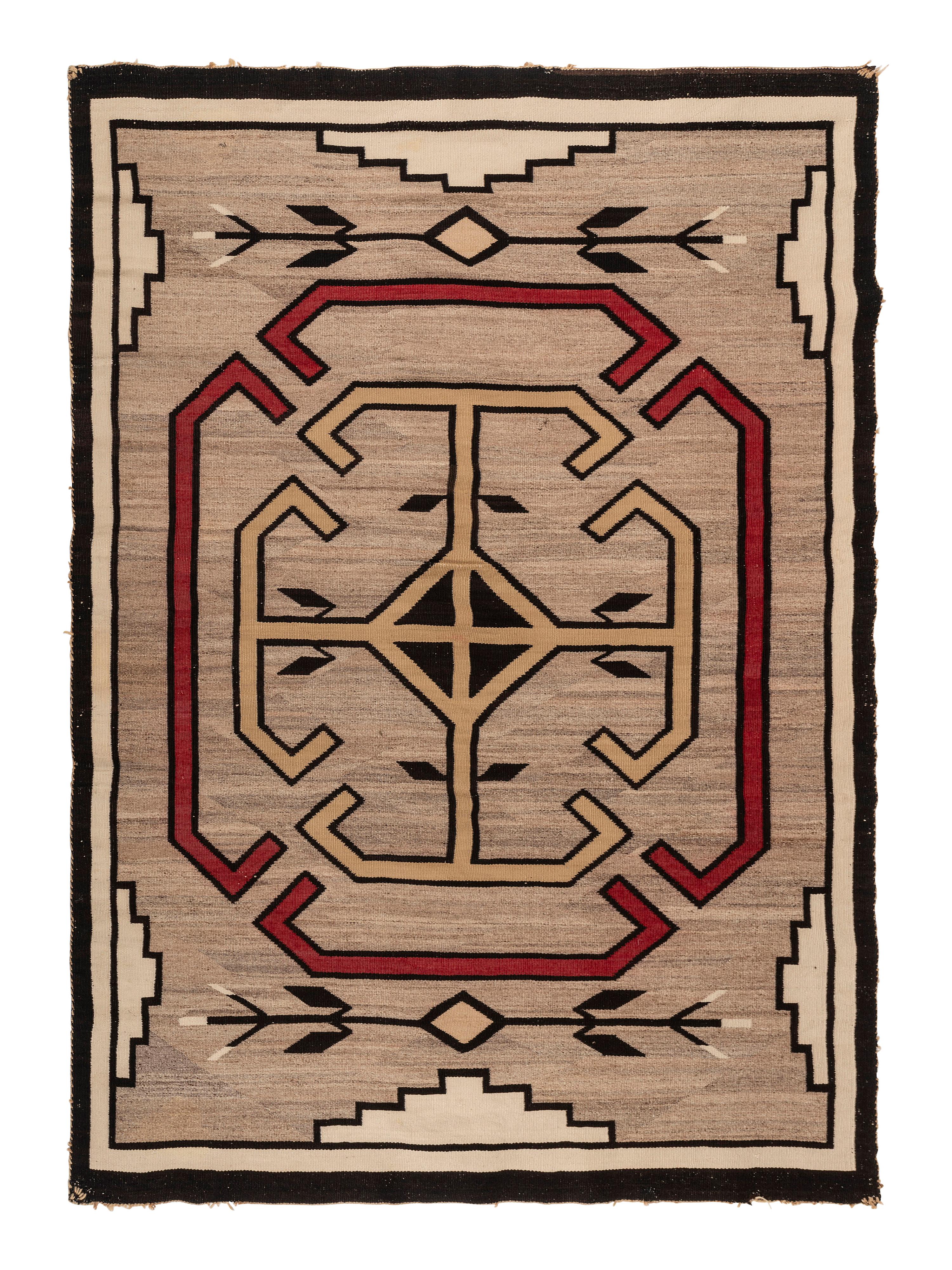 Navajo Crystal Pattern Weaving / Rug