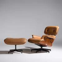 Charles and Ray Eames (American, 1907–1978 | 1913–1988) — 670 Lounge Chair and 671 Ottoman Herman Miller USA, designed 1956