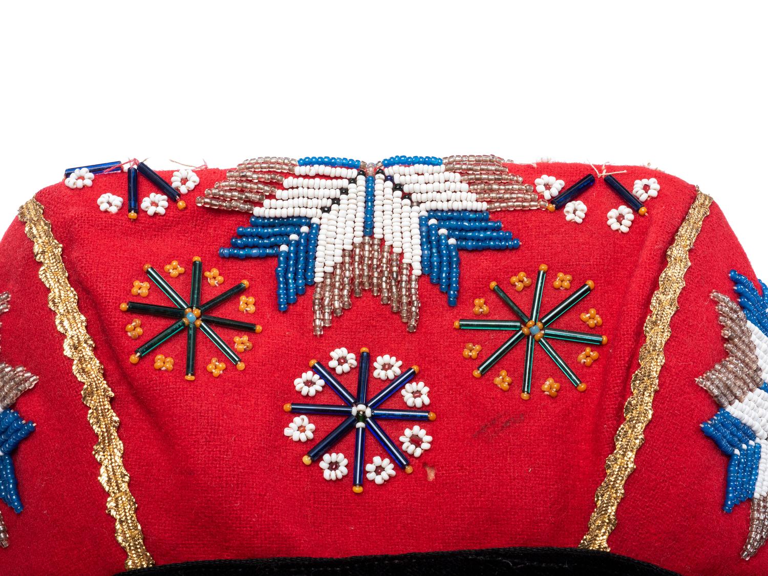 Northeastern Beaded Caps and Container
