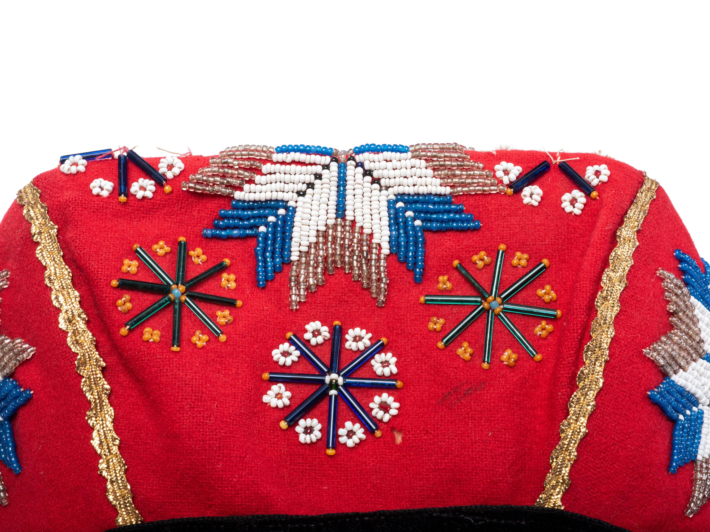Northeastern Beaded Caps and Container