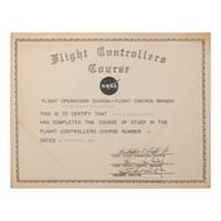 [Space] Neil Armstrong's 1962 Astronaut Training Certification in the Flight Controllers Course, from the Armstrong Family Collection