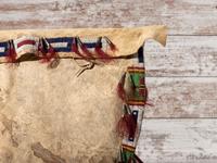 Sioux Beaded Hide Possible Bags, Matched Pair