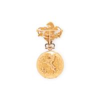 TIFFANY & CO., ANTIQUE, YELLOW GOLD LAPEL WATCH