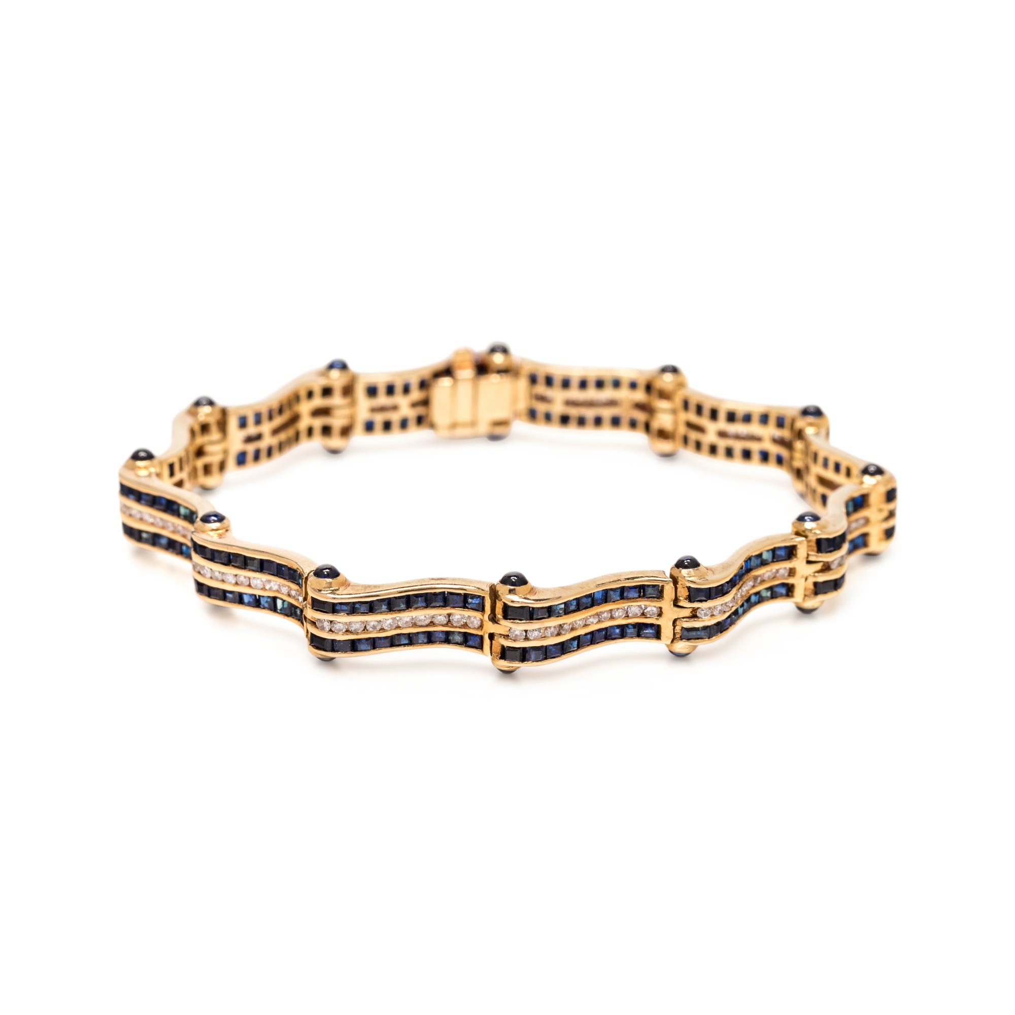 SAPPHIRE AND DIAMOND BRACELET