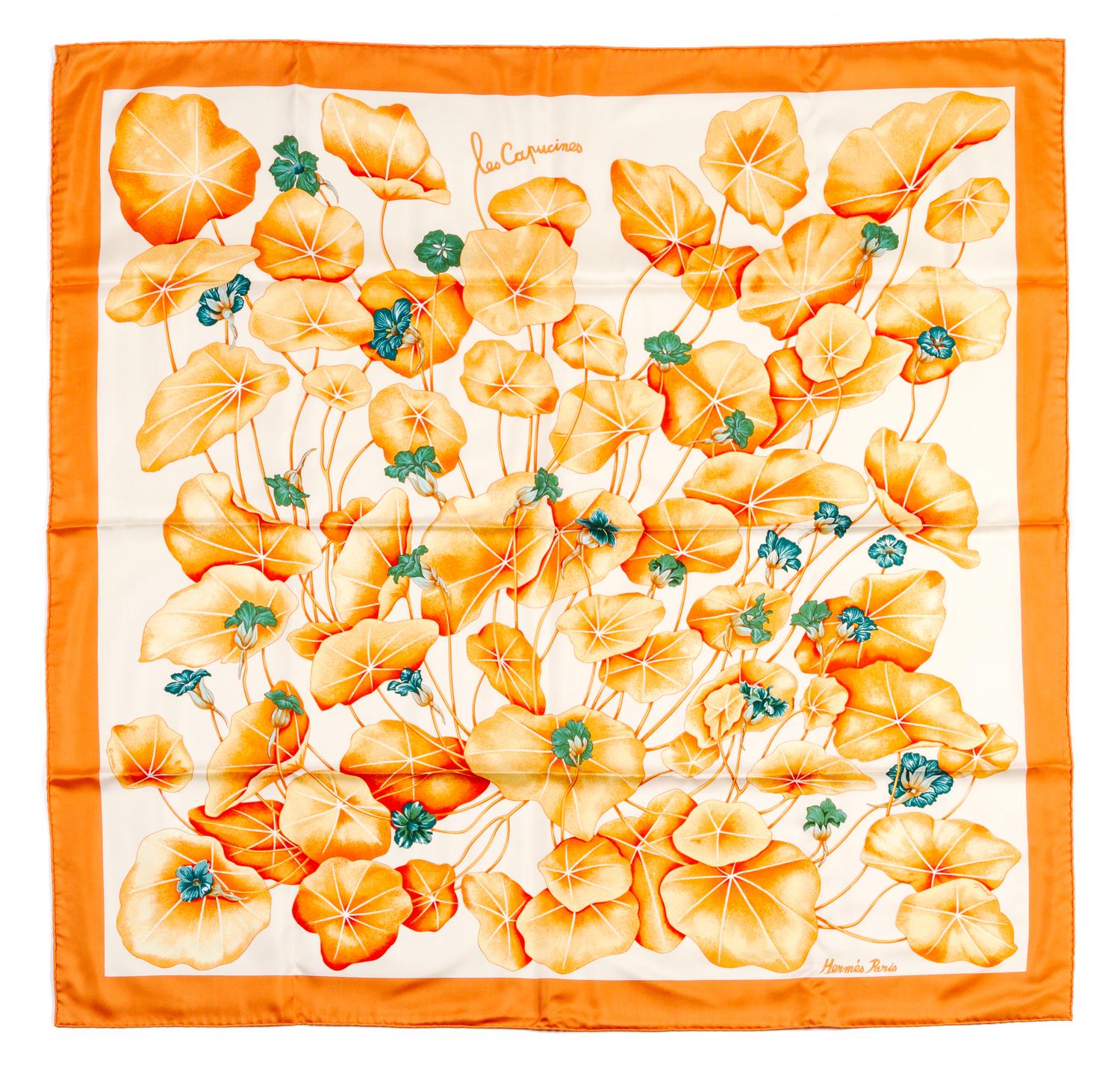 An Hermes Silk Scarf, 35 x 35 inches.
