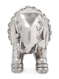 A Southeast Asian Silver Figure of an Elephant