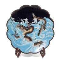 A Cloisonne Enamel Charger Diameter 15 1/2 inches.