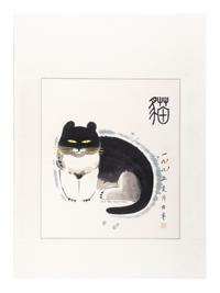 Three Chinese Ink and Color Paintings