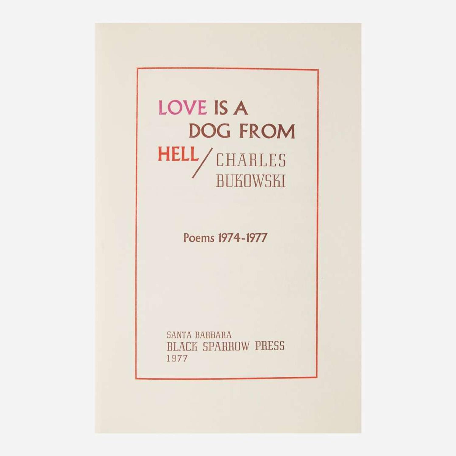 [Counter-Culture] Bukowski, Charles Group of 5 Volumes of Collected Poetry