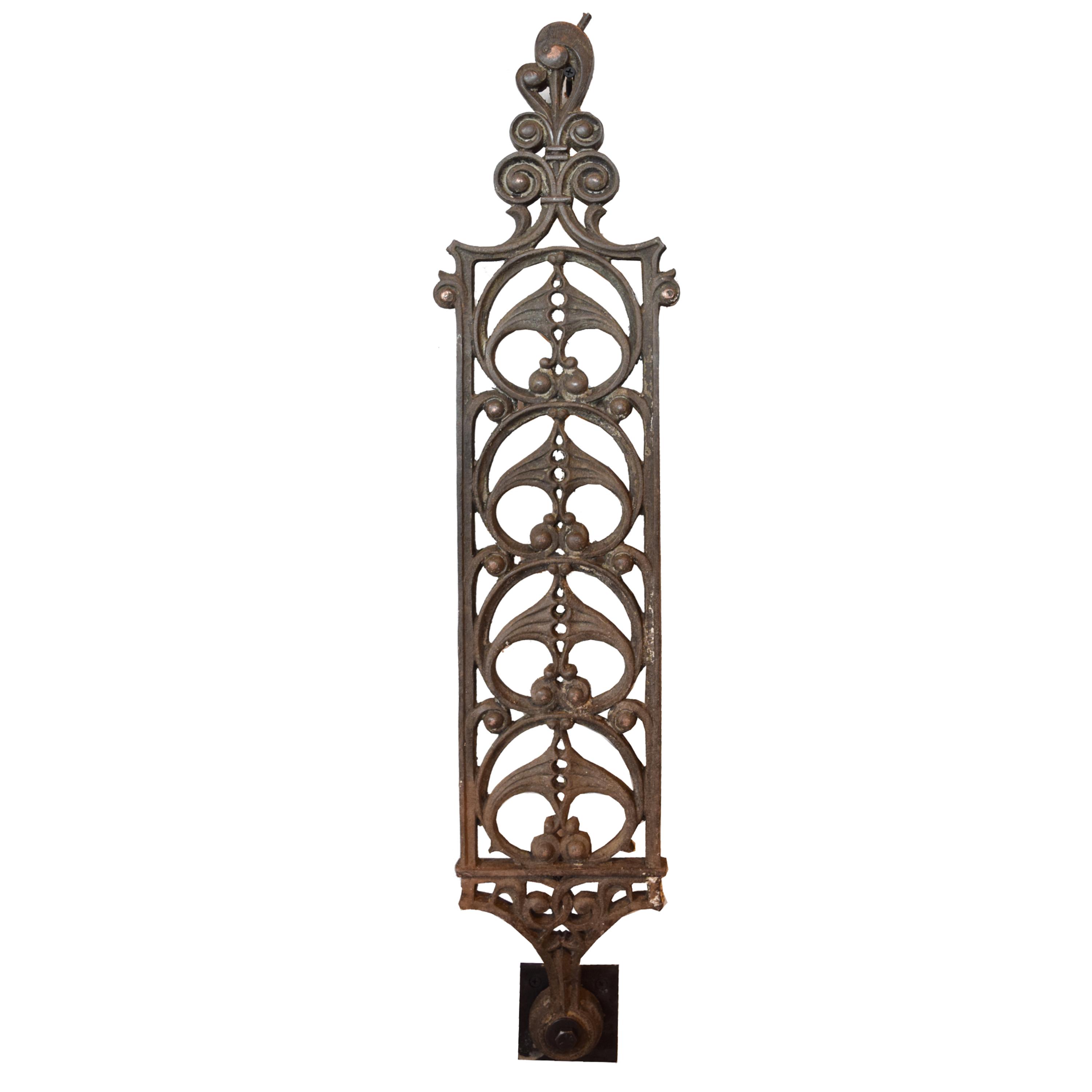 A Set of Three Cast Iron Baluster from the Lieter II Building by WIlliam Lebaron Jenn 6.5" W x 13" D x 62.5" H — United States, Circa 1891