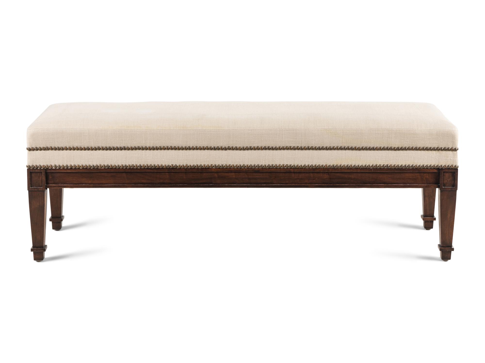 A Contemporary Walnut Bench