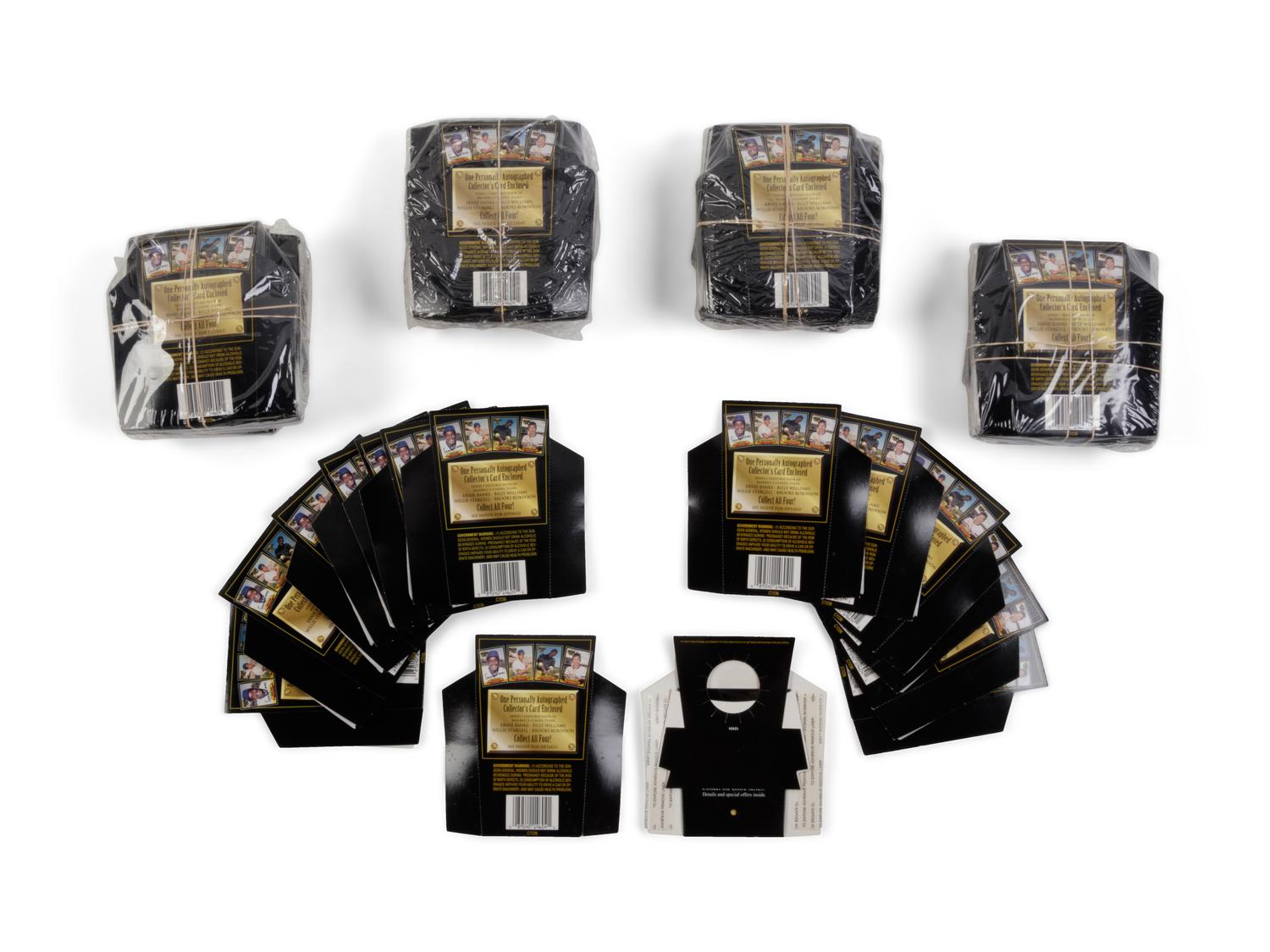 A Group of 129 Canadian Club Signed Baseball Card Unopened Packs (Banks, Robinson, Stargell, Williams),