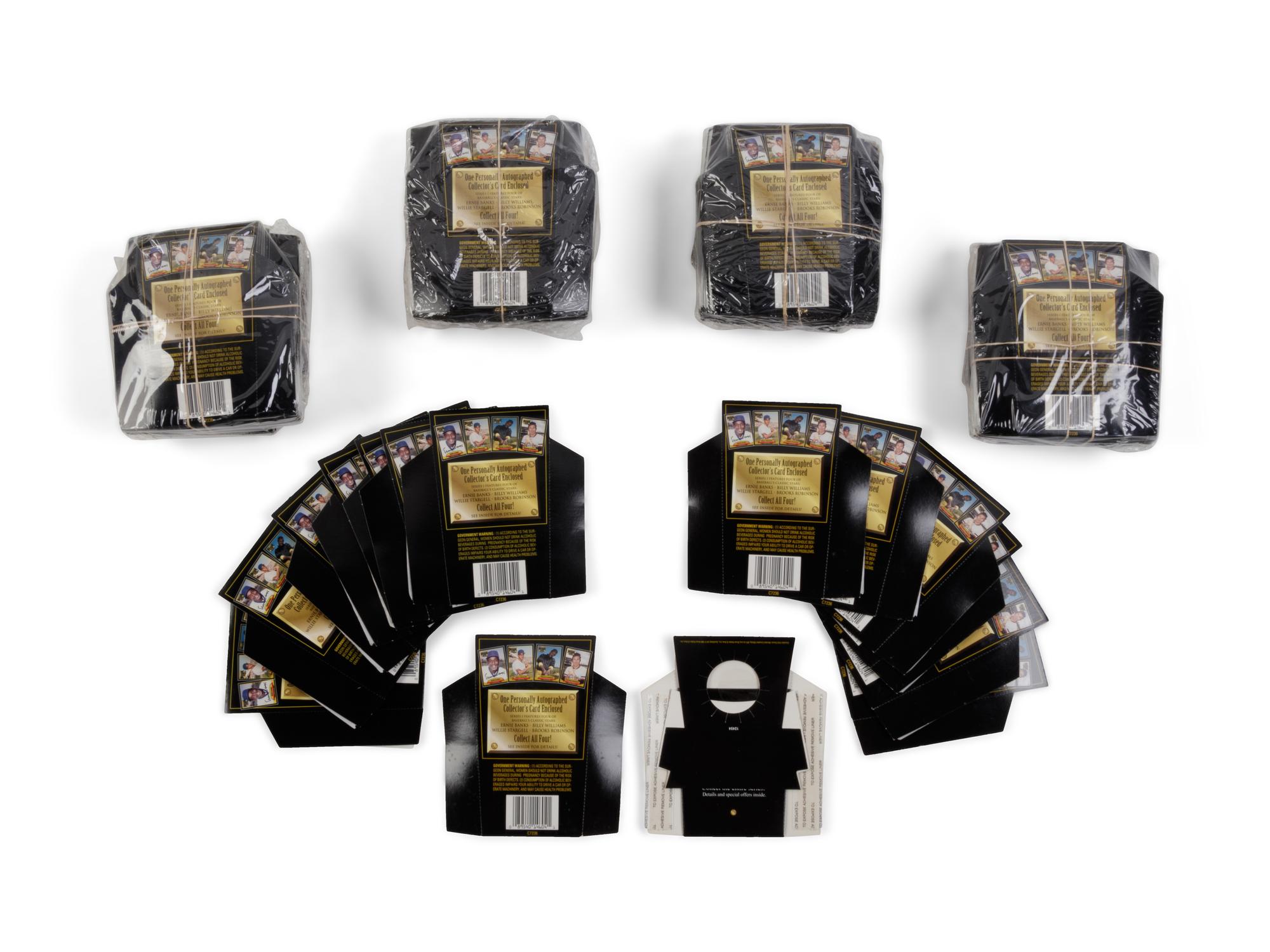 A Group of 129 Canadian Club Signed Baseball Card Unopened Packs (Banks, Robinson, Stargell, Williams),