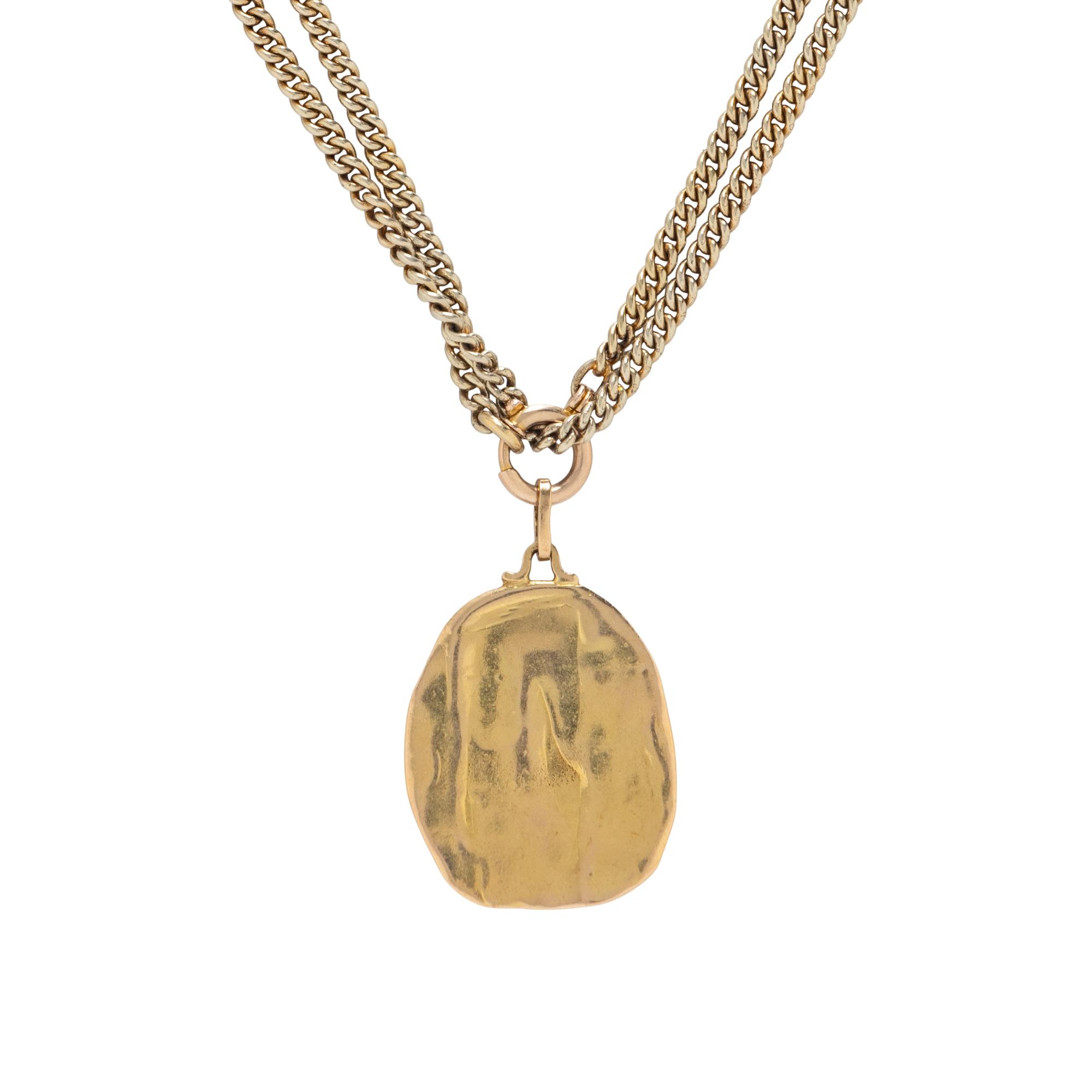 YELLOW GOLD PENDANT NECKLACE