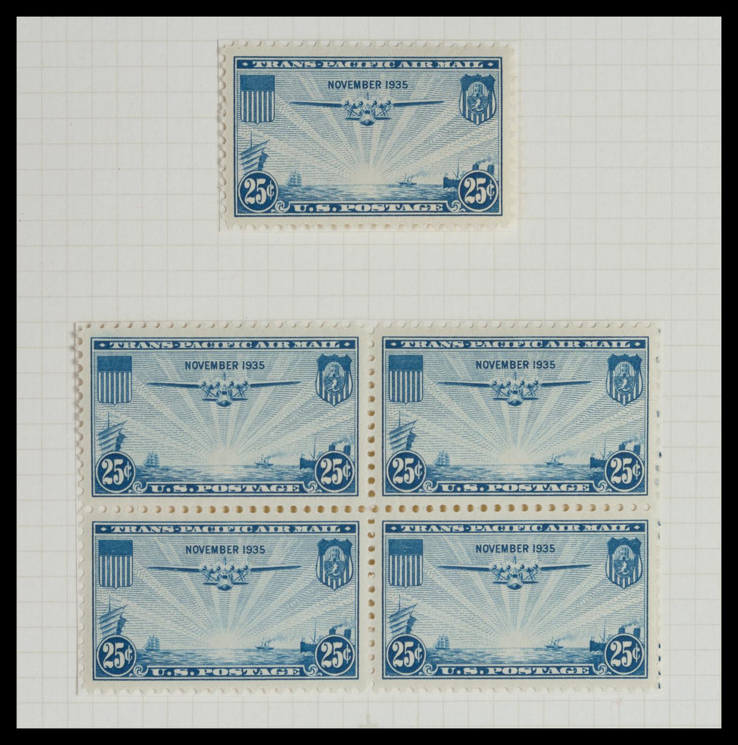 A Collection of United States Airmail Stamps — 1918-1929