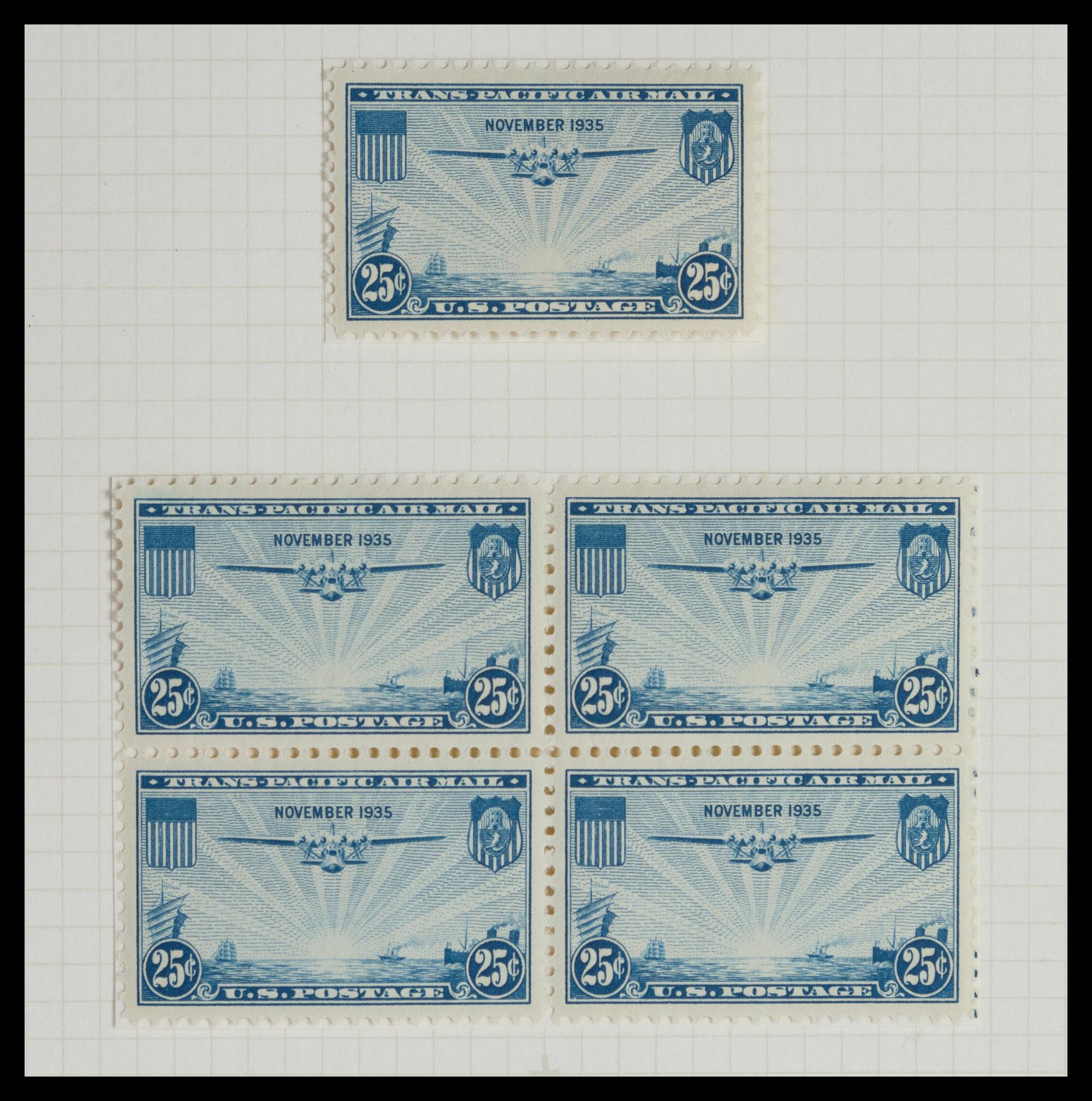 A Collection of United States Airmail Stamps — 1918-1929