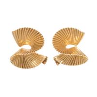 TIFFANY & CO., YELLOW GOLD EARCLIPS