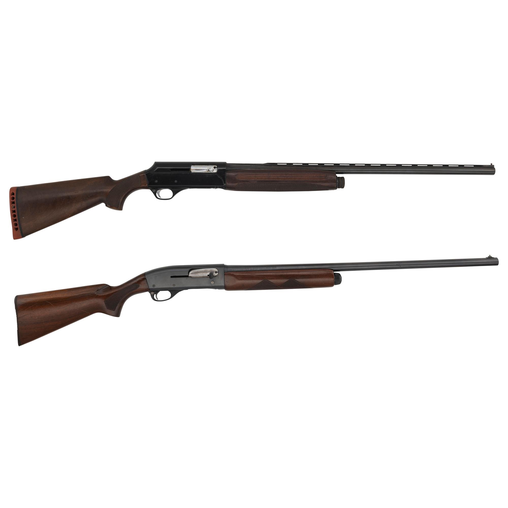 ** Lot of 2 Semi-Auto Shotguns Including: Remington and Universal