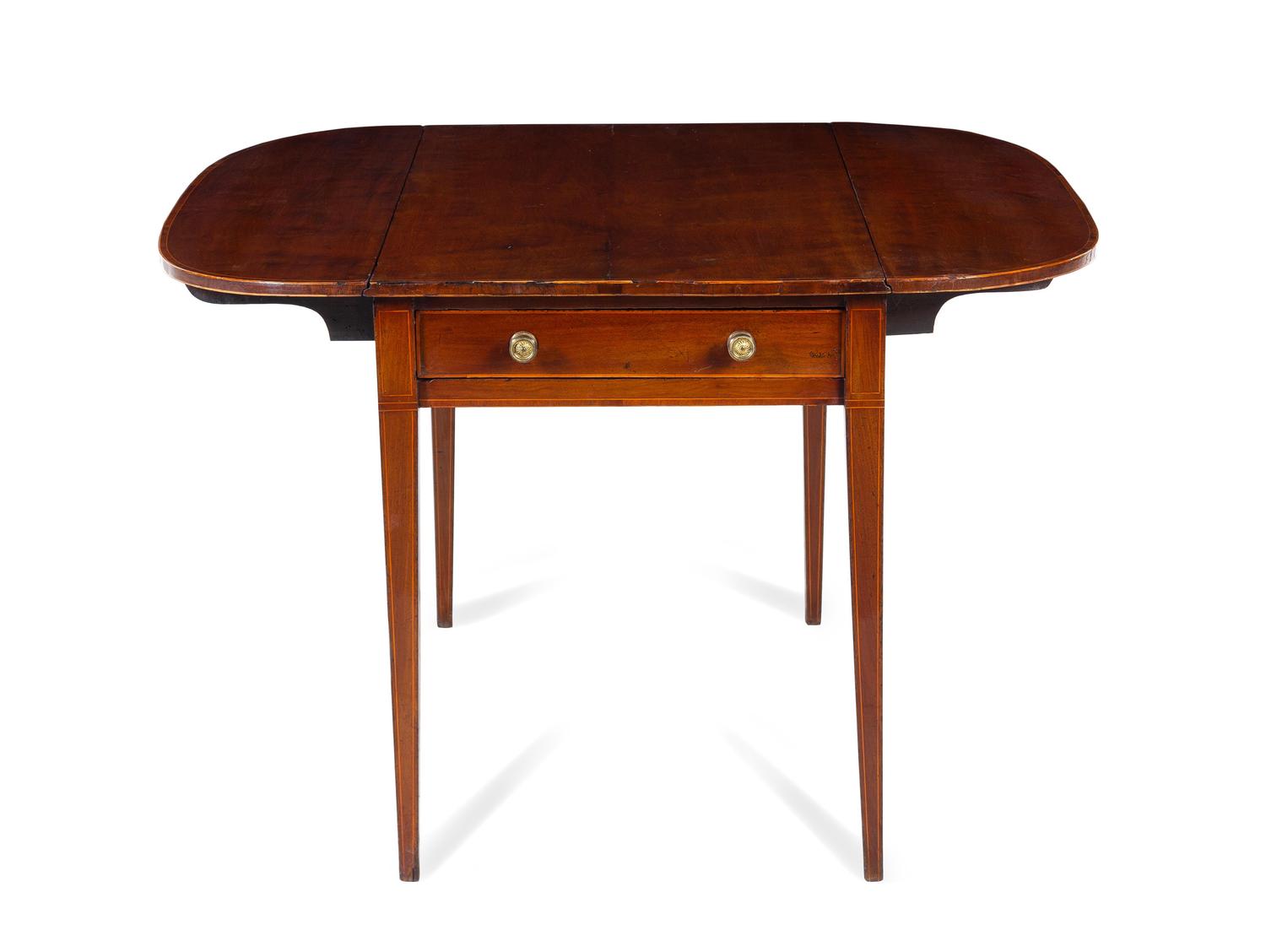 An English Mahogany Drop-Leaf Table