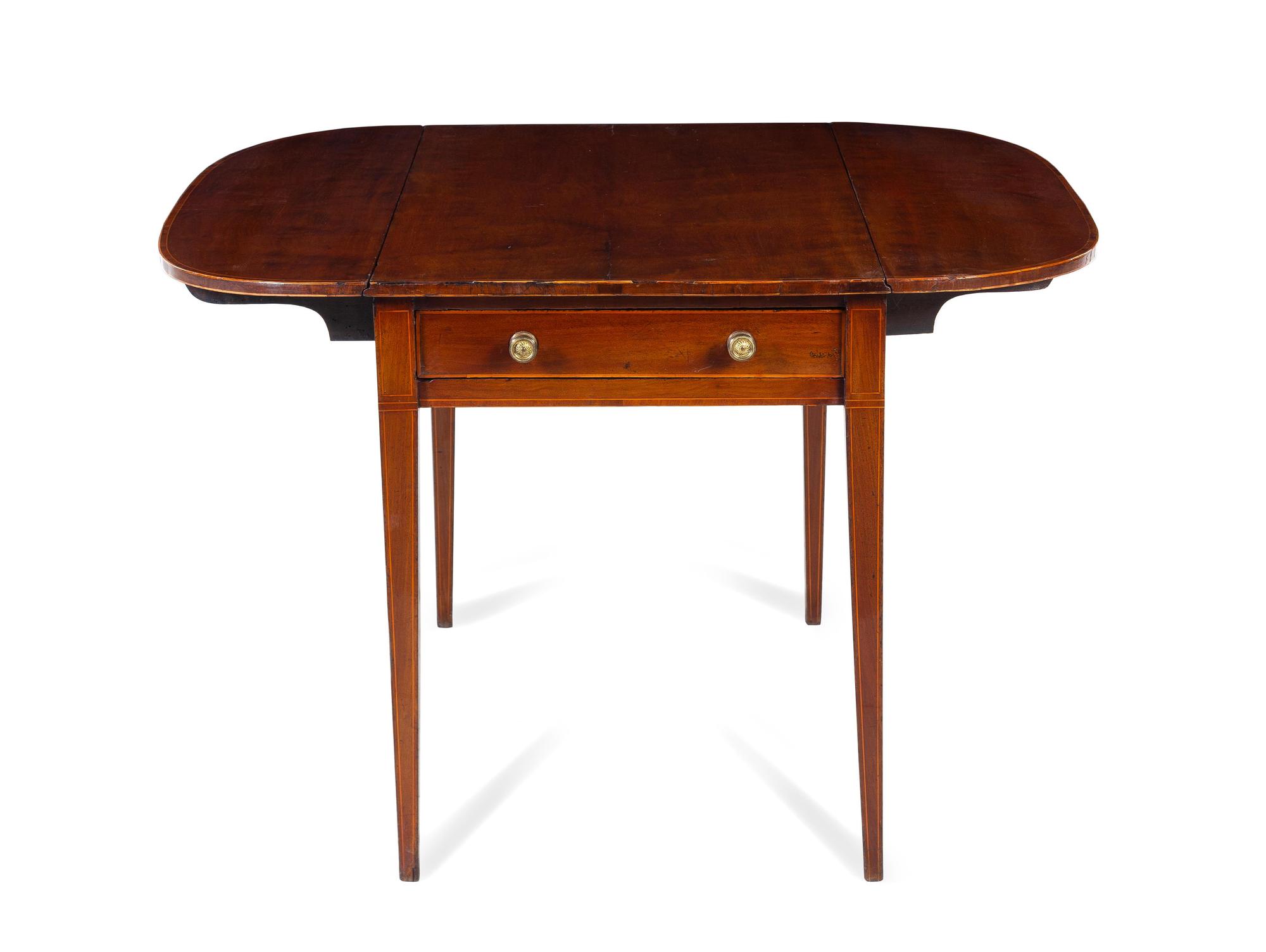 An English Mahogany Drop-Leaf Table