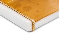 A Large Russian Enameled Silver and Guilloché Enamel Cigarette Case with Gold Accents