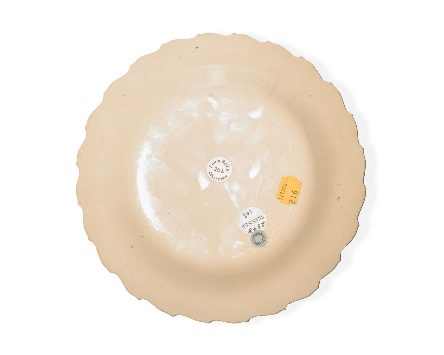 A Wedgwood Queensware 'Chelsea Bird' Plate