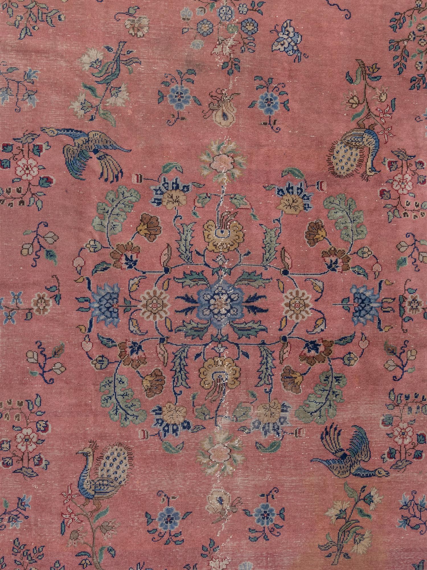 A Turkish Oushak Wool Rug