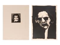 Two Works: Buffalo Artist, edition 16/22; Screaming Artist , edition 37/50