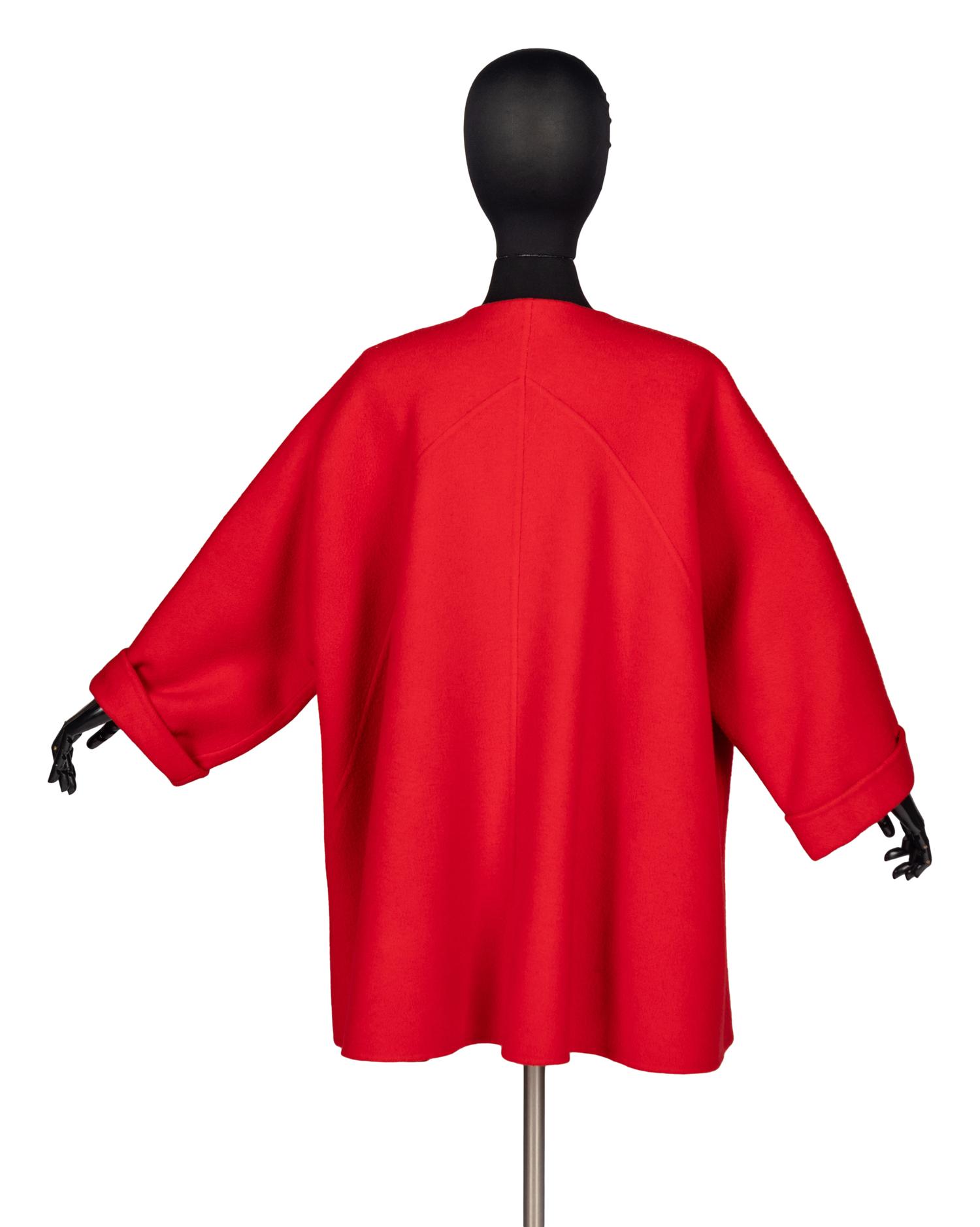 Geoffrey Beene Unlined Wool Swing Jacket